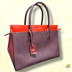 Kate Spade Tricolor Canvas Leather Cameron Street Candace Satchel